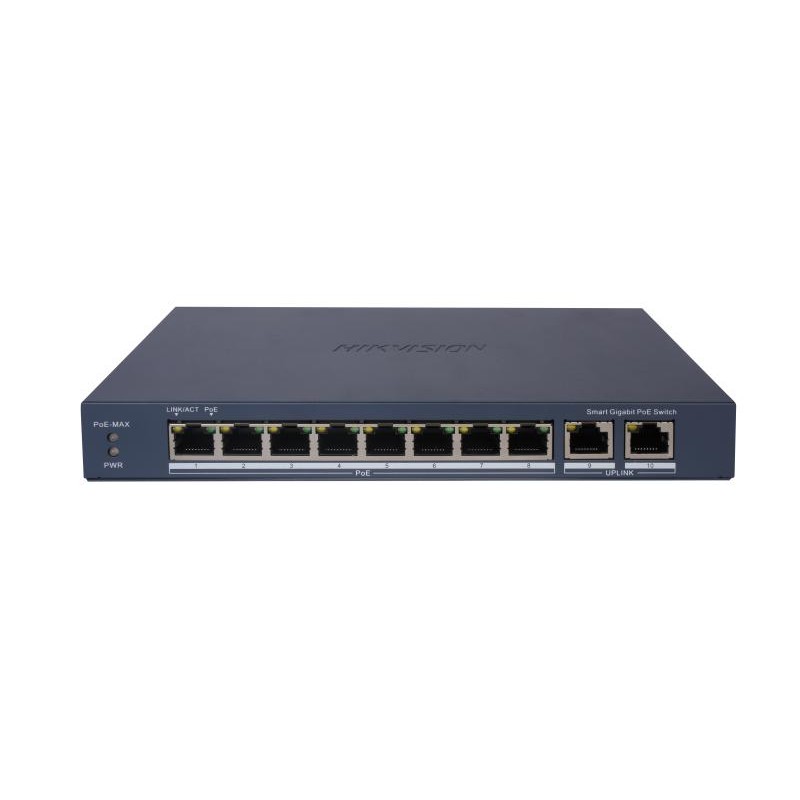Switch PoE 8 ports Gigabit Hikvision | KYR Consulting