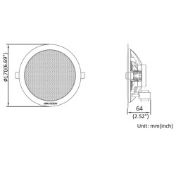 Haut-parleur de plafond Hikvision | KYR Consulting